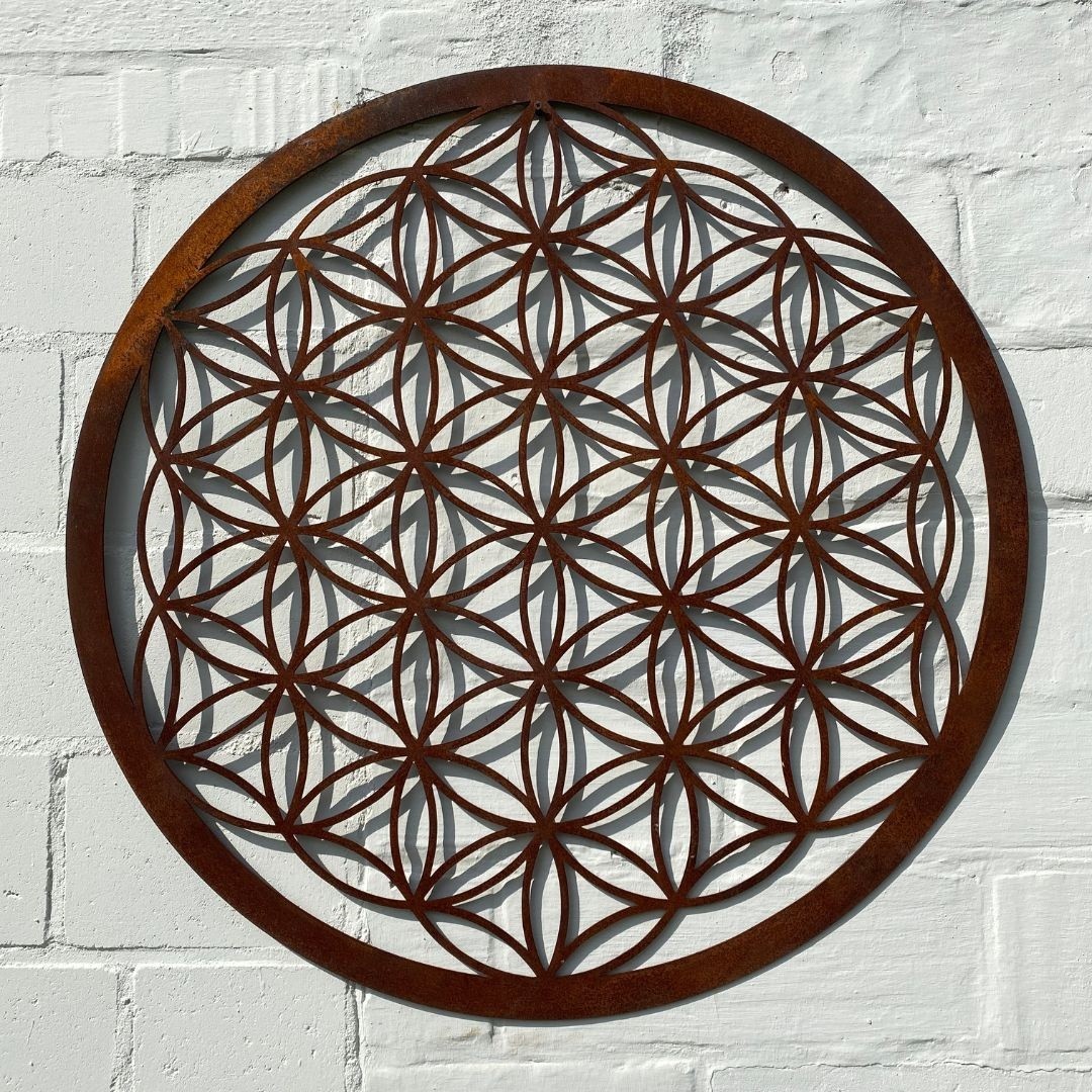 Flower of Life cortenstaal 120 cm outdoor  - Flower of Life Cortenstaal 100 cm.jpg